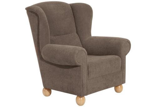 Max Winzer® Sessel »Monarch«, Ohrenbackensessel Velours