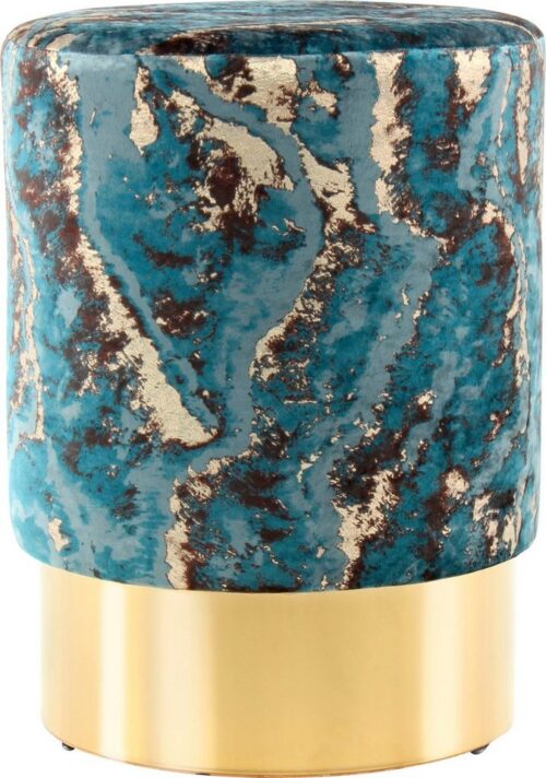 Kayoom Sitzhocker »Gipsy 325« (1 St), Runder Sitzpouf mit Metallelement