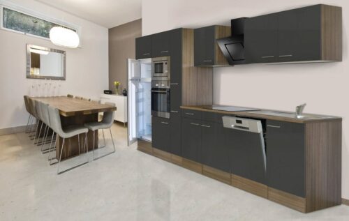 RESPEKTA Küchenzeile »York«, mit E-Geräten, Breite 370 cm