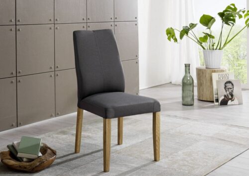 Massivmoebel24 Polsterstuhl »LINZ« (Stuhl, Esszimmerstuhl gepolstert, Küchenstuhl für Küche und Esszimmer)