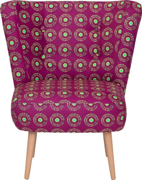 Max Winzer® Sessel »Nikki«, im Retrolook, mit Designerstoff von Andreea Boyer