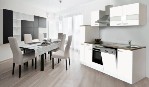 RESPEKTA Küchenzeile, mit E-Geräten, Breite 250 cm