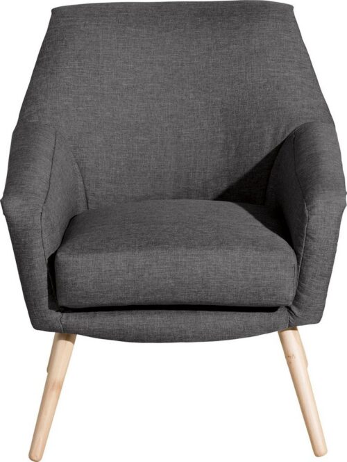 Max Winzer® Cocktailsessel »Alan«, im Retrolook, Füße in Buche natur