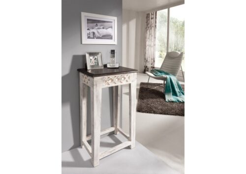 Massivmoebel24 Konsolentisch »CASTLE-ANTIK« (40x30x70 Mango / Akazie montiert)