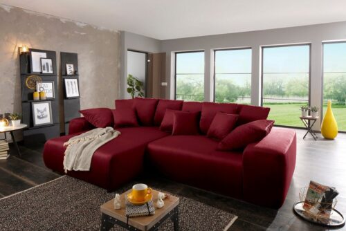 Home affaire Ecksofa »Sundance Luxus«, mit besonders hochwertiger Polsterung für bis zu 140 kg pro Sitzfläche, wahlweise mit Beffunktion, Bettkasten, Topper