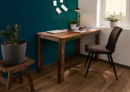 Massivmoebel24 Esstisch »NATURE OF SPIRIT« (Stilvoller Esstisch im Vintage Look aus Mango und Akazie Massivholz, bunt lackiert 120x60x76 Altholz)