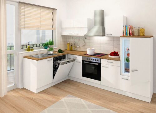 RESPEKTA Winkelküche »Hamm«, mit E-Geräten, Stellbreite 280 x 172 cm