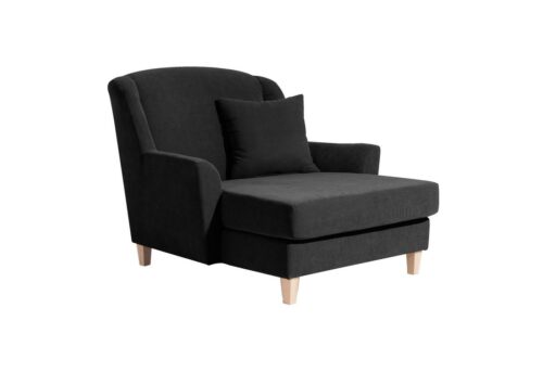 Max Winzer® Sessel »Judith«, Big-Sessel inkl. 1x Zierkissen 55x55cm Velours