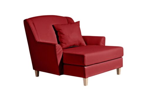 Max Winzer® Sessel »Judith«, Big-Sessel inkl. 1x Zierkissen 55x55cm Kunstleder