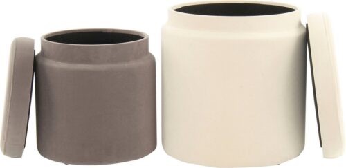 Kayoom Stauraumhocker »Hocker Zora 225« (2 St), Stauraum im Inneren dank abnehmbarer Sitzfläche