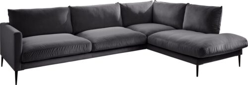 Trendfabrik Polsterecke »Svea«, Ottomane rechts oder links bestellbar, mit Metallfuß, frei im Raum stellbar