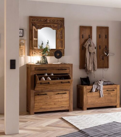 SIT Garderobe »Dielen-Set recyceltes Teak«, recyceltes Teak