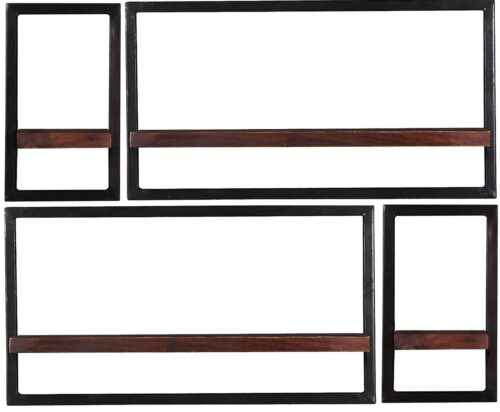 SIT Regal »Wandregal-Set, 4-teilig Recyceltes Altholz, Metall«, Recyceltes Altholz, Metall