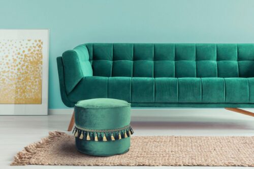 Kayoom Sitzhocker »Pouf Taj Mahal 225« (1 St), stilvolle Makramee-Verzierungen