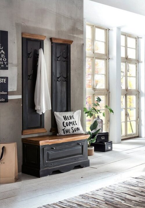 SIT Garderobe »Dielen-Set Mango + MDF«, Mango + MDF