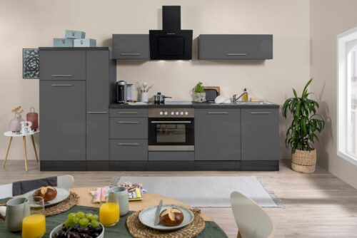 RESPEKTA Küchenzeile »RP310«, mit E-Geräten, Breite 310 cm