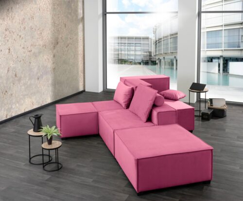 Max Winzer® Wohnlandschaft »MOVE«, Set, Sofa-Set 03 aus 8 Sitz-Elementen, inklusive 3 Zierkissen, individuell kombinierbar