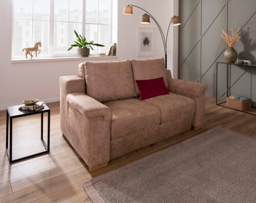 Home affaire Polstergarnitur »Tiny November«, (3-tlg), Verwandlungsofa: 2 Hocker im Sofa integriert, können separat gestellt werden, Sitzbreite 120 cm