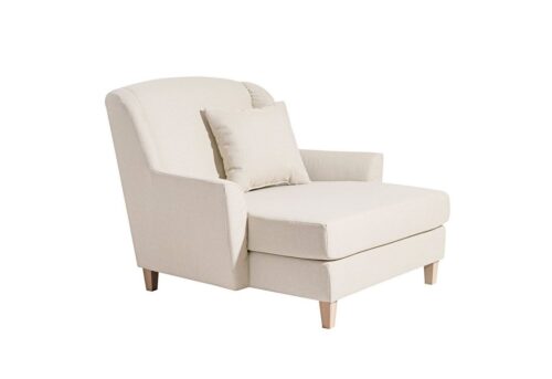 Max Winzer® Sessel »Judith«, Big-Sessel inkl. 1x Zierkissen 55x55cm Leinenoptik