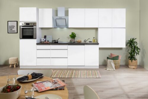 RESPEKTA Küchenzeile »Boston«, mit E-Geräten, Breite 380 cm