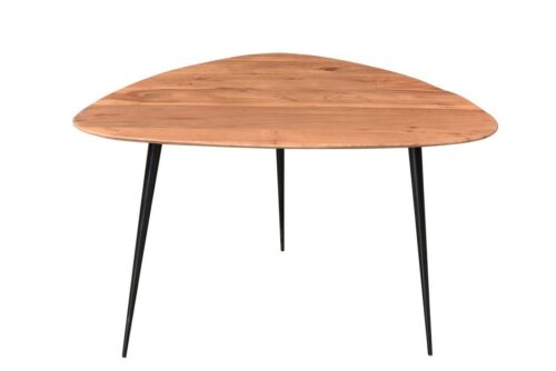 SIT Couchtisch »Couchtisch 86 x 80 cm Platte Akazie, Beine Metall«, Platte Akazie, Beine Metall