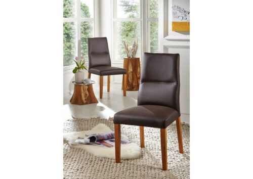 Massivmoebel24 Holzstuhl »BERLIN« (Stuhl, Esszimmerstuhl aus Massivholz, Küchenstuhl für Küche und Esszimmer), Stuhl gepolstert