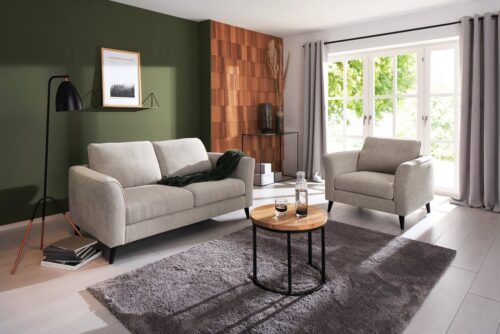 Home affaire Sessel »Gröde«, weicher Sitzkomfort, aus schwarzen Holzfüßen