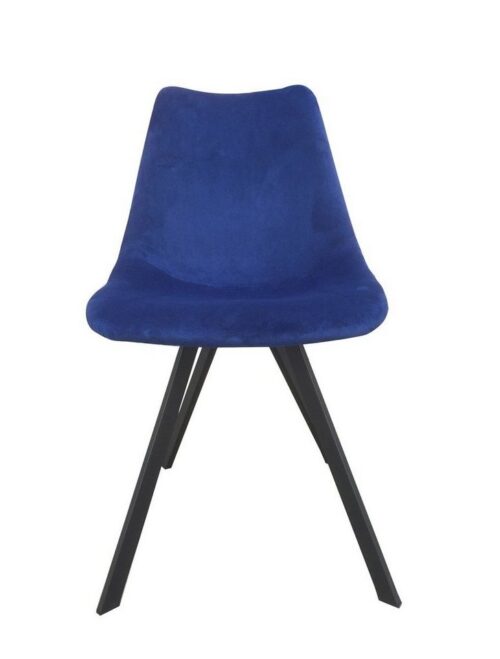 SIT 4-Fußstuhl »Stuhl, 2er-Set Bezug "Velvet", Gestell Stahl«, Bezug "Velvet", Gestell Stahl