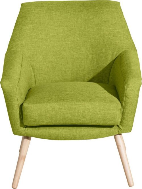 Max Winzer® Cocktailsessel »Alan«, im Retrolook, Füße in Buche natur