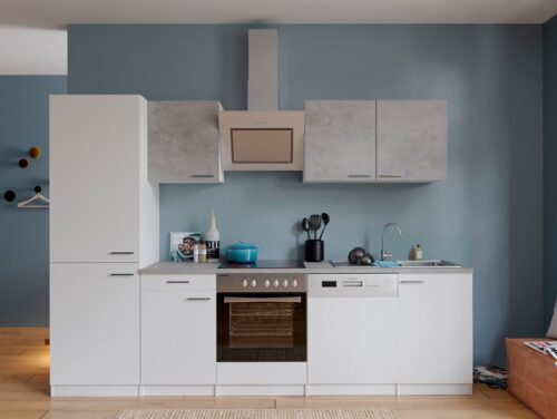 RESPEKTA Küchenzeile, mit E-Geräten, Breite 280 cm