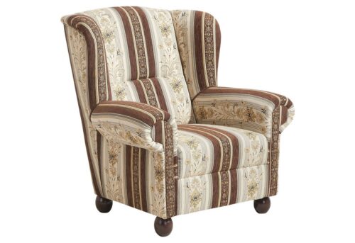 Max Winzer® Sessel »Monarch«, Ohrenbackensessel Chenille gemustert