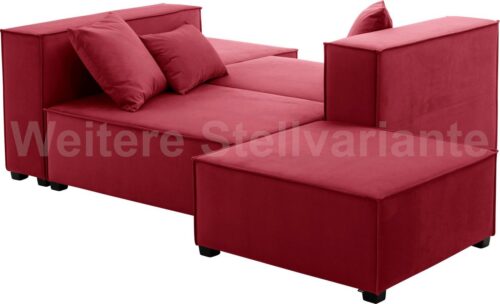 Max Winzer® Wohnlandschaft »MOVE«, Set, Sofa-Set 09 aus 6 Sitz-Elementen, inklusive 3 Zierkissen, auch als Bett stellbar