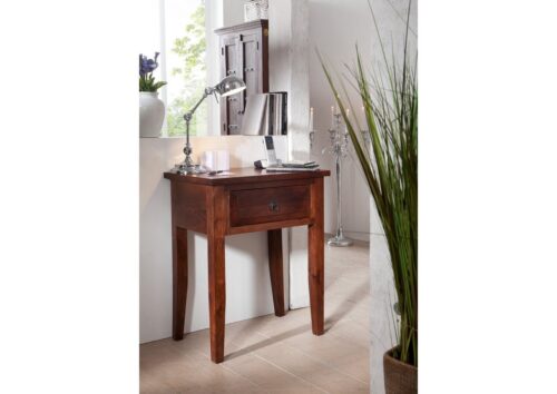 Massivmoebel24 Beistelltisch »OXFORD« (60x40x75 Akazie montiert)