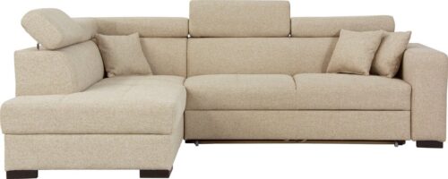 Home affaire Ecksofa »Tulio«, wahlweise mit Bettfunktion und Bettkasten, incl. 3 Zierkissen