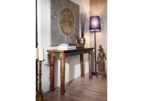 Massivmoebel24 Konsolentisch »FABLE« (120x40x76 Altholz montiert, Konsolentisch aus Altholz im Vintage-Stil), Unikat,60% wiederverwertetes Altholz,used-optik,Einzelstück