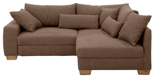 Home affaire Ecksofa »Helena Luxus«, mit besonders hochwertiger Polsterung für bis zu 140 kg pro Sitzfläche, auch in Cord-Bezug, incl. 2 Nierenkissen und 3 Zierkissen