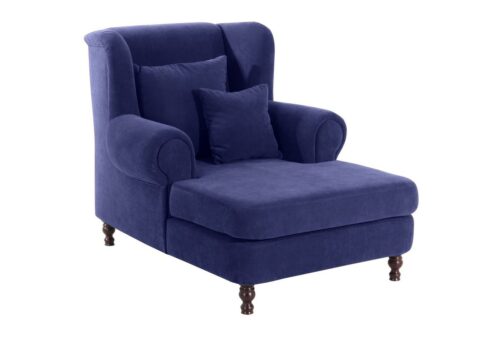 Max Winzer® Sessel »Mareille«, Big-Sessel inkl. 2x Zierkissen 55x55cm + 40x40cm Velours