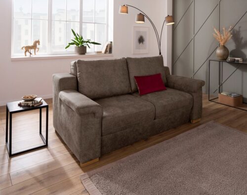 Home affaire Polstergarnitur »Tiny November«, (3-tlg), Verwandlungsofa: 2 Hocker im Sofa integriert, können separat gestellt werden, Sitzbreite 140 cm