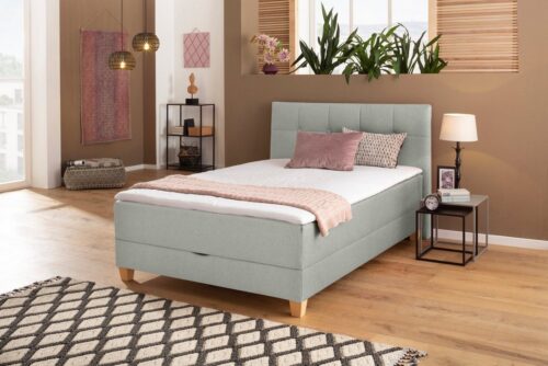 Home affaire Boxspringbett »Lonrai«, in Härtegrad H2 & H3 und XXL - Überlänge 220cm wählbar, inkl. Topper und Bettkasten