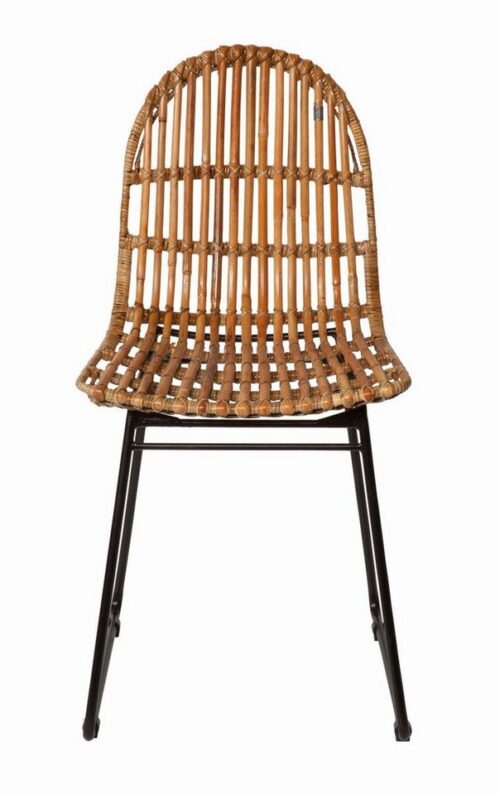 SIT 4-Fußstuhl »Tom Tailor Stuhl, 2er-Set Rattan + Metall«, Rattan + Metall