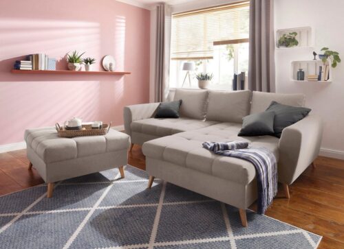 Home affaire Ecksofa »Penelope Luxus«, mit besonders hochwertiger Polsterung für bis zu 140 kg pro Sitzfläche