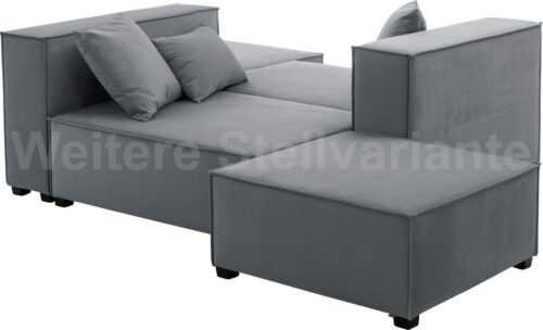 Max Winzer® Wohnlandschaft »MOVE«, Set, Sofa-Set 09 aus 6 Sitz-Elementen, inklusive 3 Zierkissen, auch als Bett stellbar