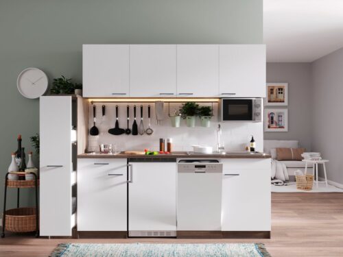 RESPEKTA Küchenzeile »York«, mit E-Geräten, Breite 225 cm