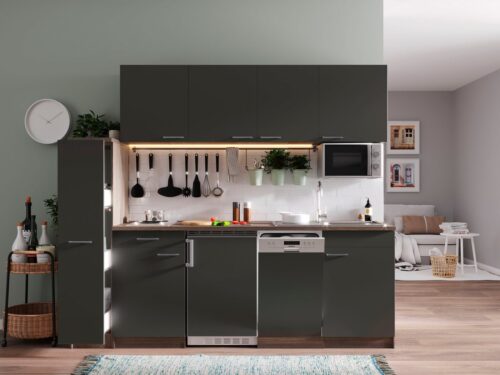 RESPEKTA Küchenzeile »York«, mit E-Geräten, Breite 225 cm