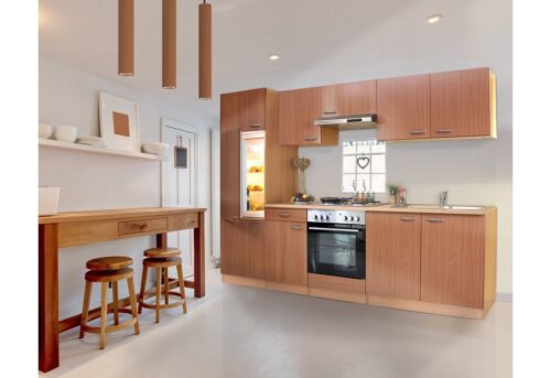 RESPEKTA Küchenzeile »Basic«, mit Edelstahl-Kochmulde, Breite 270 cm