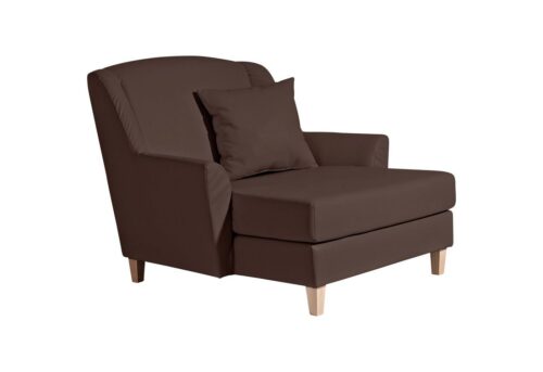 Max Winzer® Sessel »Judith«, Big-Sessel inkl. 1x Zierkissen 55x55cm Kunstleder