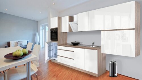 RESPEKTA Küchenzeile »Boston«, mit E-Geräten, Breite 370 cm