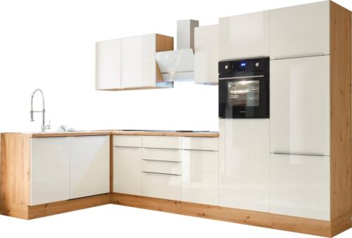 RESPEKTA Winkelküche »Safado«, hochwertige Ausstattung wie Soft Close Funktion, schnelle Lieferzeit, Stellbreite 340 x 172 cm