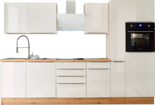 RESPEKTA Küchenzeile »Safado«, hochwertige Ausstattung wie Soft Close Funktion, schnelle Lieferzeit, Breite 310 cm