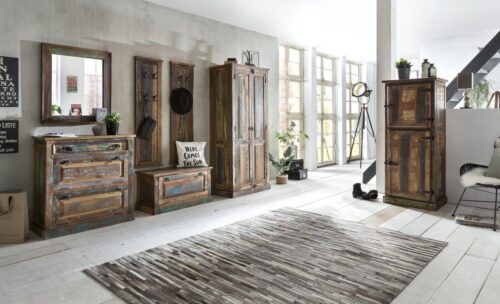 SIT Garderobe »Schuhschrank Altholz mit starken Gebrauchsspuren,«, Altholz mit starken Gebrauchsspuren, lackiert